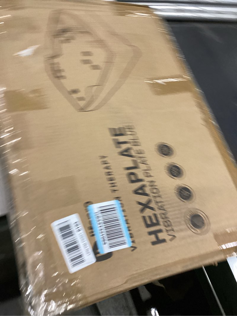 Condition photo showing As Is for Lifepro Vibration Plate Exercise Machine with Magnetic Acupoints - Full Body Vibration Platform for Beginners and Recovery - Ideal Lymphatic Drainage Massager for Muscle Toning and Overall Fitness 3D Blue