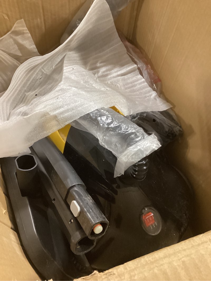 Condition photo showing Good Condition for mcculloch canister steam cleaner mc1375, 90 minute runtime, 20 accessories, jet nozzle, brushes, & more - steam cleaner for home, tile, carpet, furniture, & personal car detailing