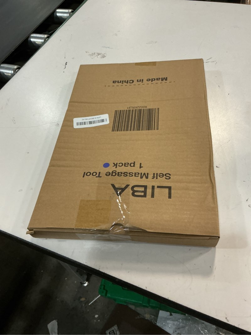 Condition photo showing New/Like New for LiBa Back and Neck Massager - Trigger Point Massage Tools for Pain Relief and Manual Massage Hook Therapy Handheld Back Neck Shoulder Massager Blue - Gift for Women & Men A. Blue