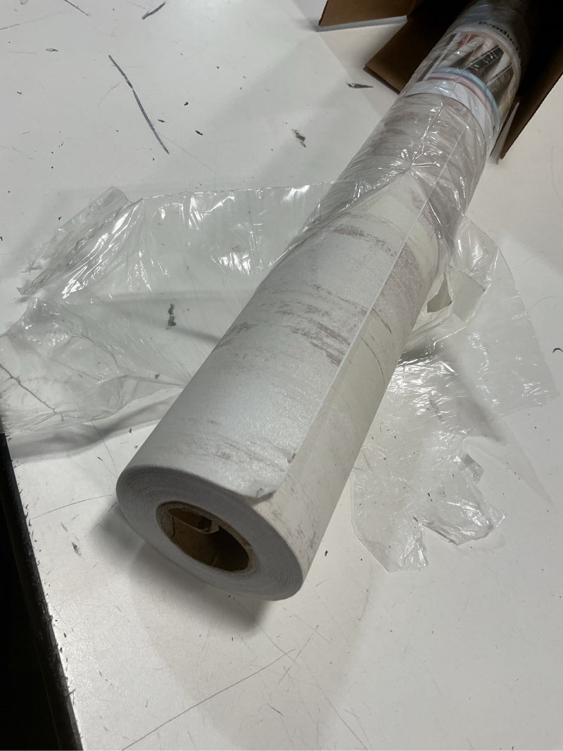 Condition photo showing Good Condition for veelike wide beige concrete wallpaper peel and stick limewash wallpaper 32''x354'' textured plaster wall paper self adhesive waterproof concrete contact paper for countertops accent wall bathroom 32" x 354" beige, grey