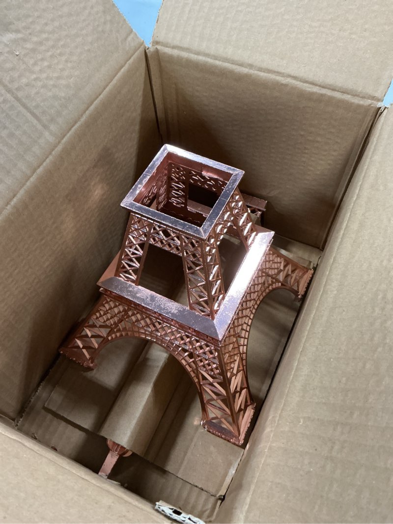Condition photo showing Good Condition for allgala 19 inch 48cm eiffel tower statue decor alloy metal-rose gold (ef19-86196) 19" rose gold