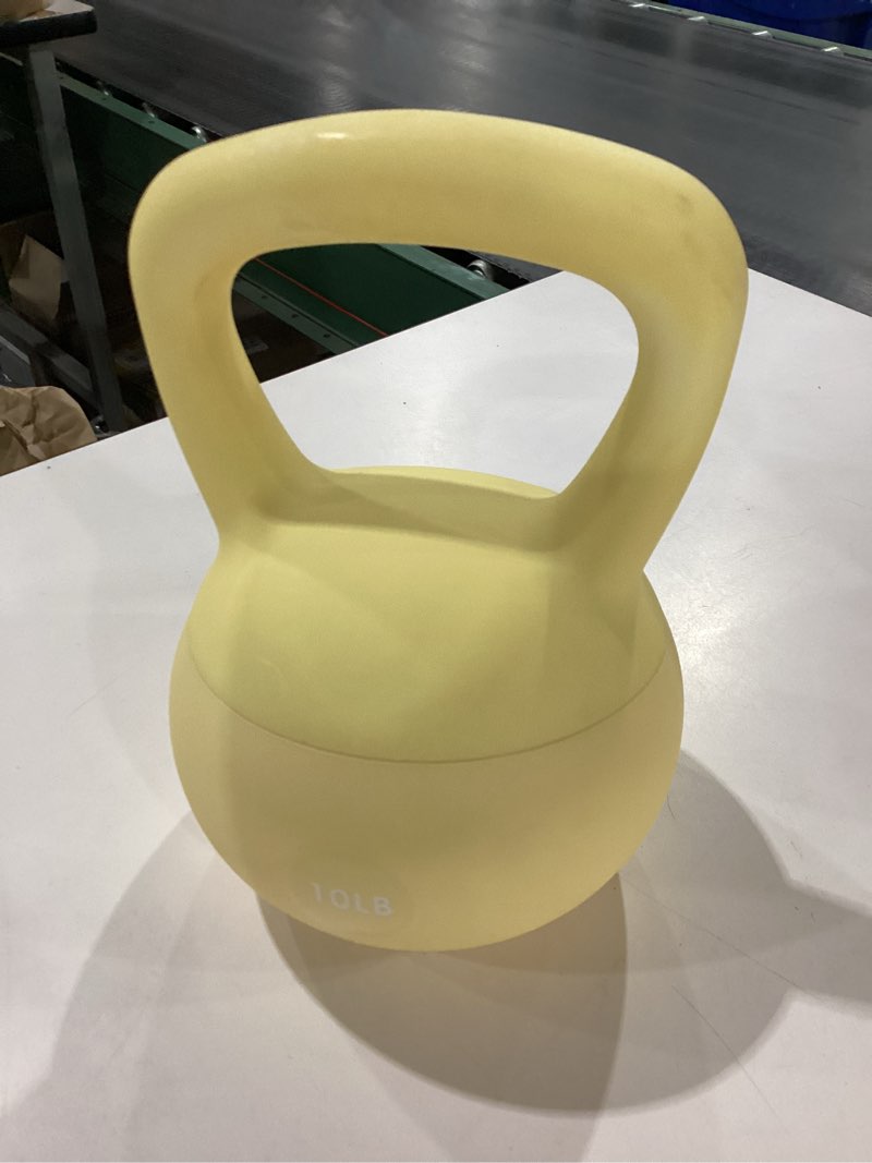 Condition photo showing Good Condition for Fitvids Soft Kettlebells - Sea and Iron Sand Filled Weights for Women and Men - Color Coded Soft Vinyl Kettlebells, Multiple Sizes B. 10-Pound