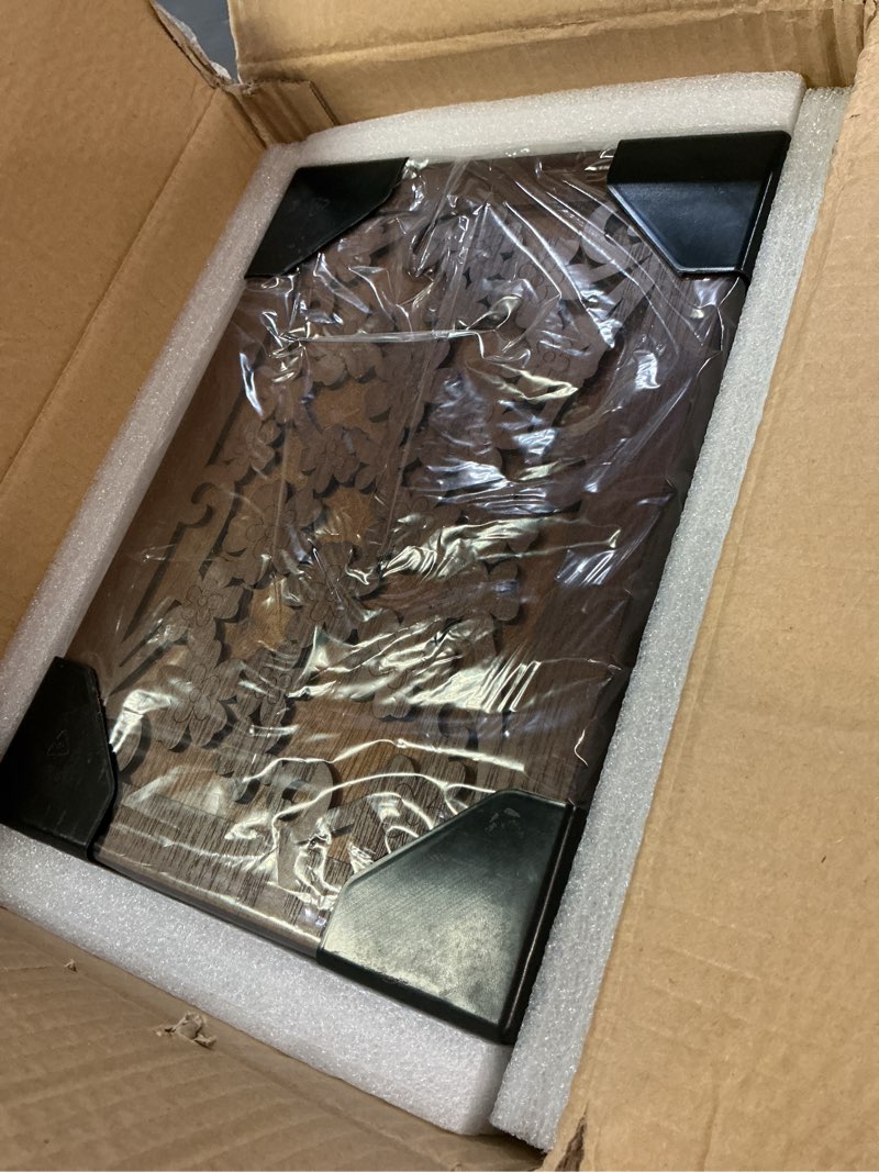 Condition photo showing Good Condition for Changsuo Wooden Jewelry Box for Women, Organizer Box of Solild Wood with Lock and Key for Jewelries, Watches, Necklace, Ring, Lockable Storage Case (Dark Brown)