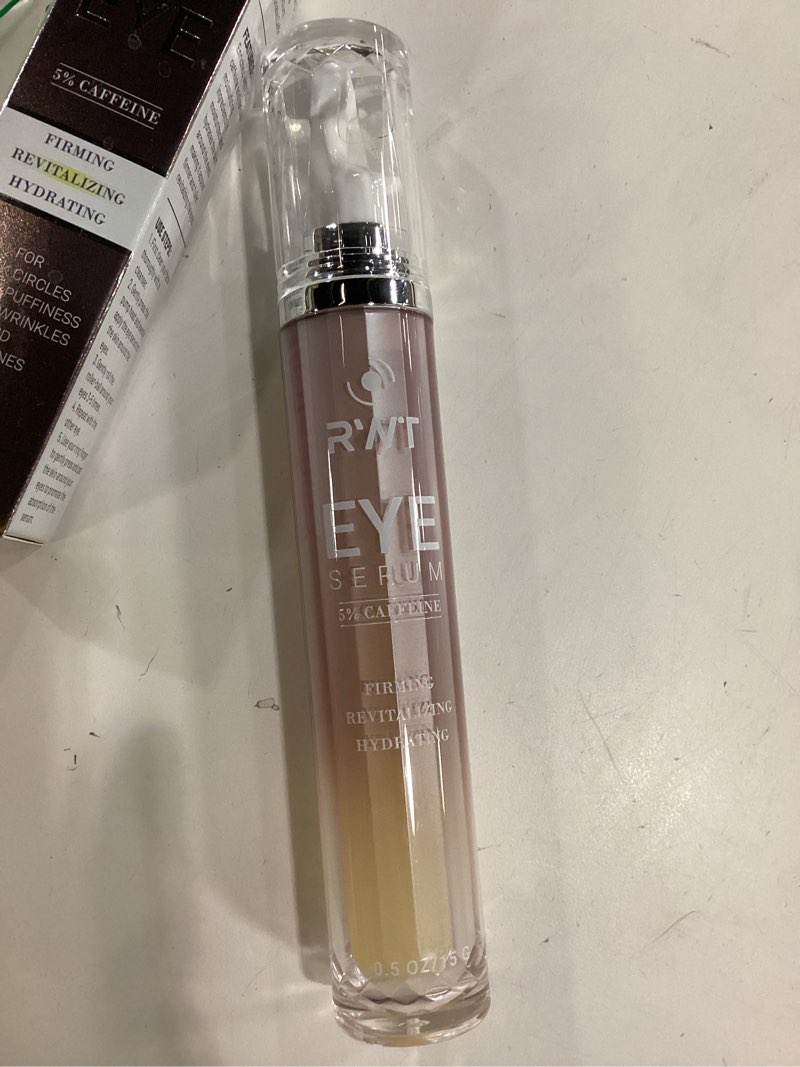 Condition photo showing Good Condition for 5% Caffeine Eye Cream & Under Eye Serum for Dark Circles and Puffiness Eye Care Eye Roller Serum with 360° Massage Ball Eye Treatment Serum Under Eye Roller Cream for Women Reduce Wrinkles Fine Lines
