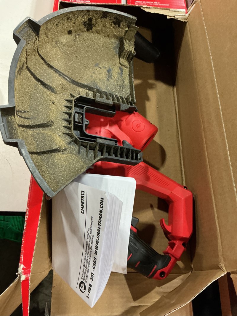 Condition photo showing As Is for craftsman weedwacker® string trimmer, 6.5 amp, 14-inch (cmest913) new trimmer