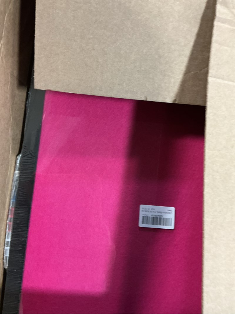 Condition photo showing New/Like New for large bulletin board cork boards vision board with felt, 23"x17" display pin board for walls, desk, jewelry, notes, collection, photos, office, black framed and pink felt board, 1pc pink 1p-23"x17"