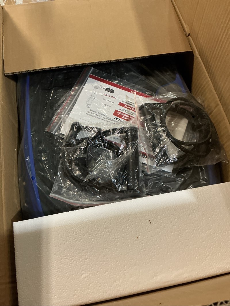 Condition photo showing New/Like New for Vibration Plate Exercise Machine, Vibrating Fitness Platform for Lymphatic Drainage, Full Body Shaker Workout Equipment, Bluetooth Music Shaping Vibrate Plate, Board Sport for Home Exercise Gym, Blue