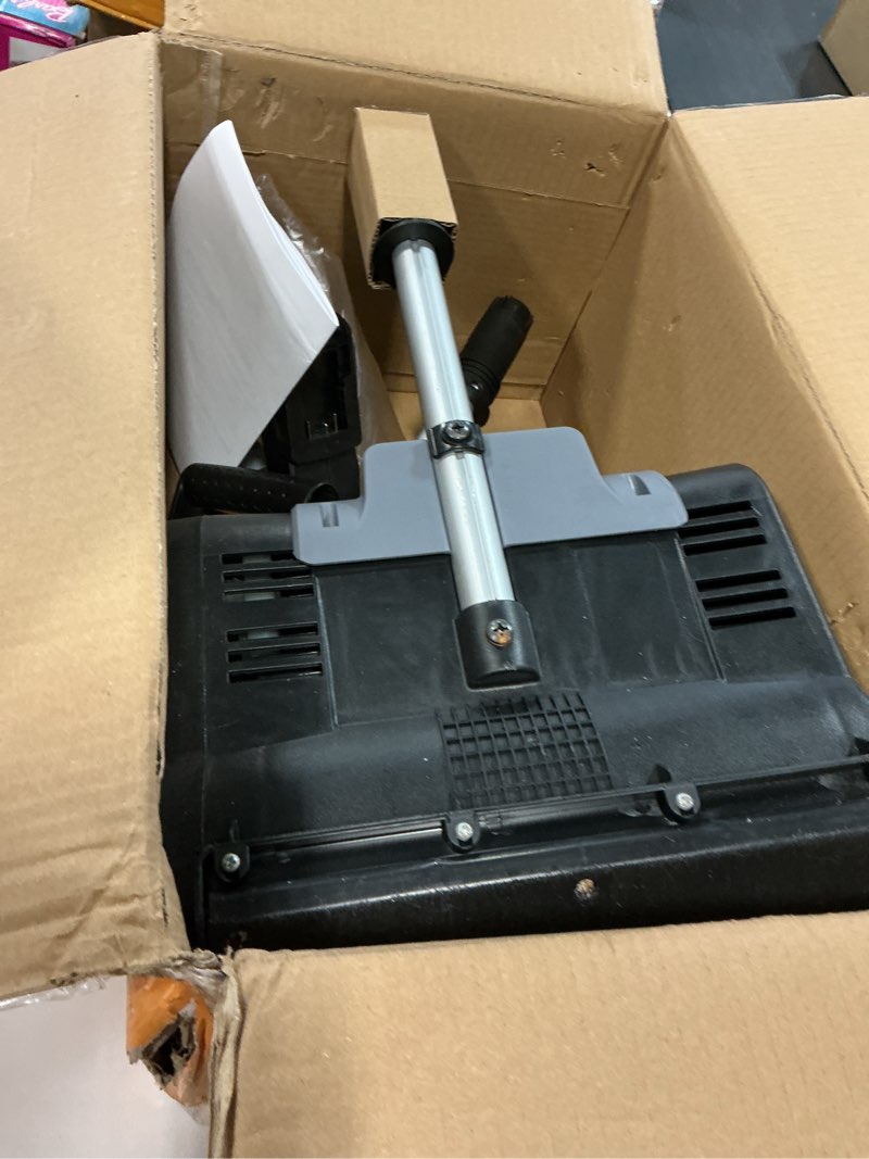 Condition photo showing As Is for Cordless Snow Shovel Compatible with DeWalt 20V Max Battery, 11" Electric Snow Blower w/ 20FT Max Throw & Adjustable Handle, Snow Thrower for Driveway, Deck, Patio, Steps(Tool Only) Black (Battery and charger not included)