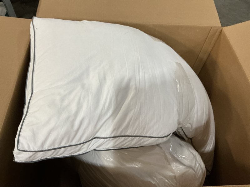 Condition photo showing As Is for Utopia Bedding Bed Pillows for Sleeping King Size (White), Set of 2, Cooling Hotel Quality, Gusseted Pillow for Back, Stomach or Side Sleepers White King (Pack of 2)