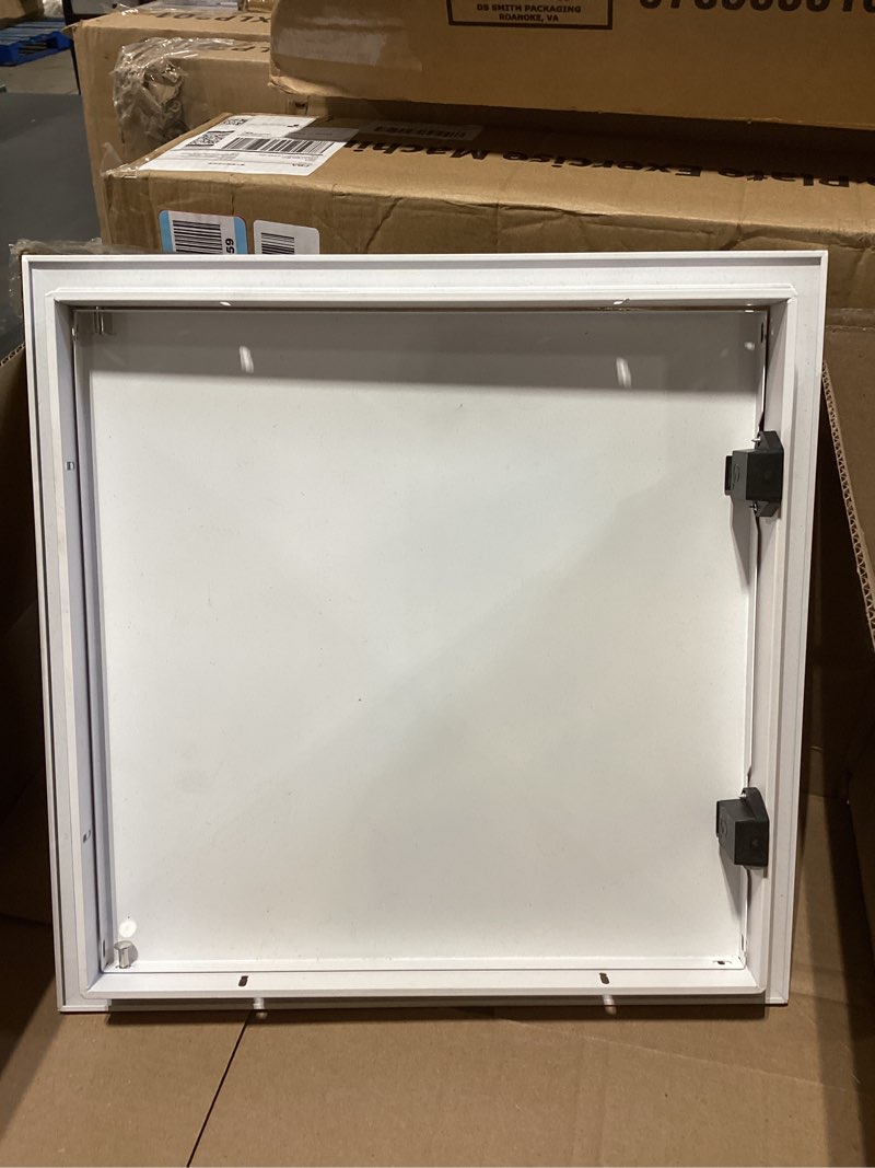 Condition photo showing As Is for Elima-Draft 24-in x 24-in Magnetic Mount Plastic Ceiling Air Deflector