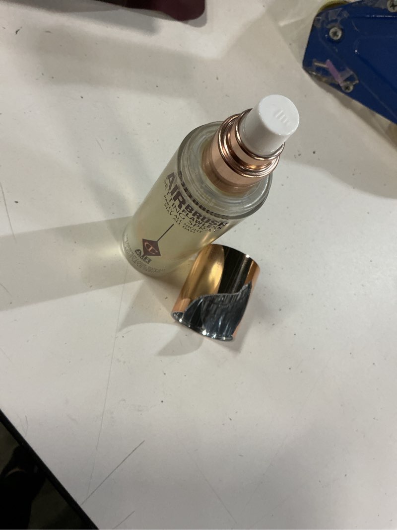 Condition photo showing Good Condition for charlotte tilbury airbrush flawless setting spray - ultra-fine hydrating mist to prime & set makeup up to 16hr – soothes and blurs skin, waterproof, wedding makeup 3.38 fl oz - full size