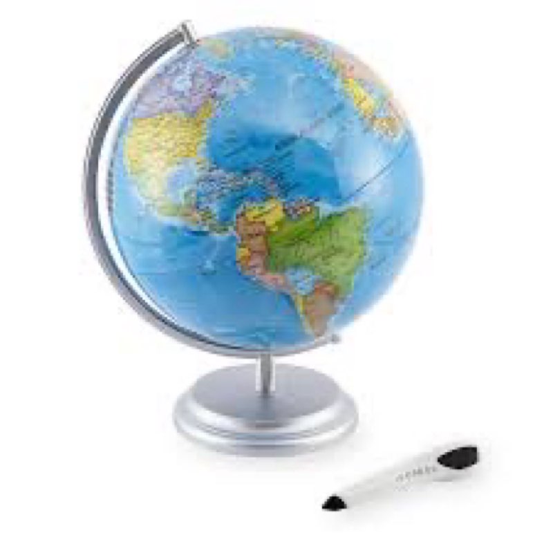 Science Can Openable Globe for Kids, 8 Inch Interactive World Globe Talking Model with Knowledge & Q