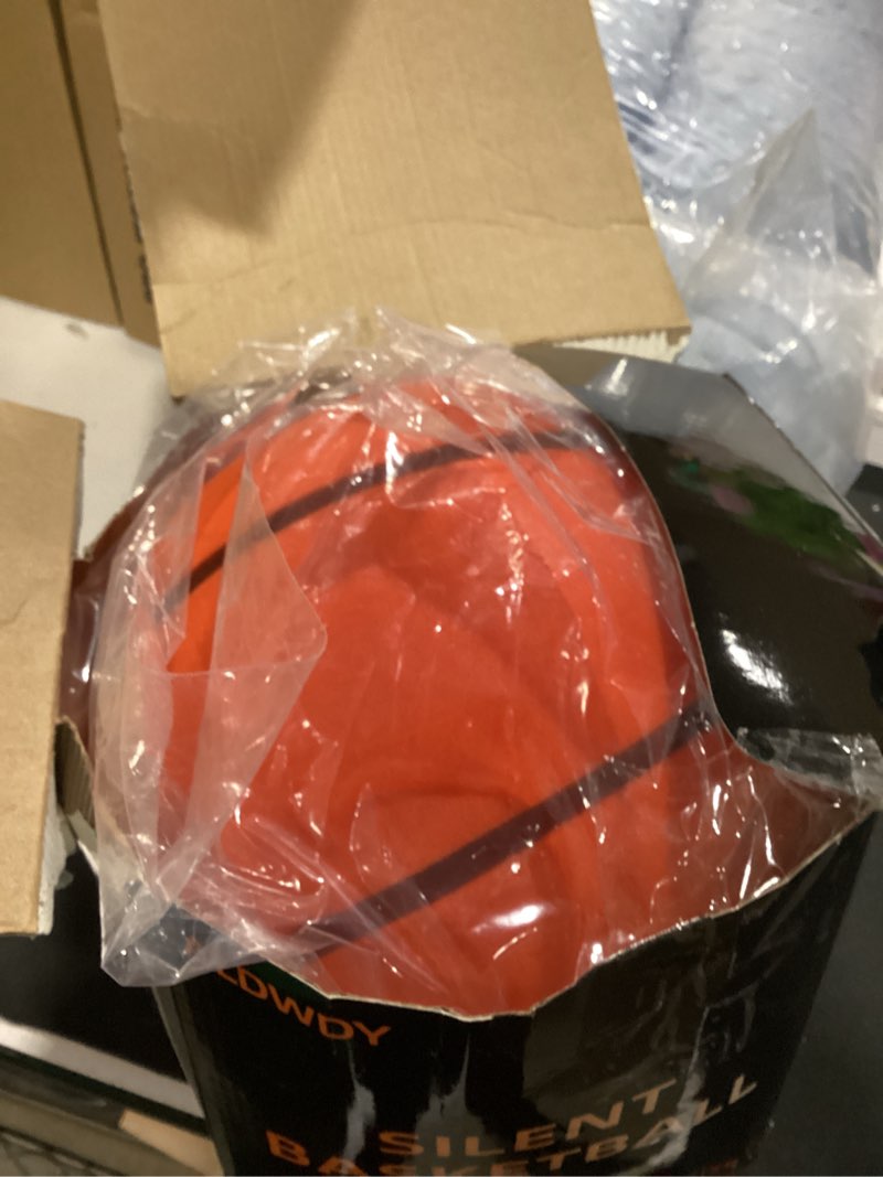 Condition photo showing Good Condition for silent basketball size 7 (29.5") – grooved airless indoor basketball for quiet dribbling and indoor training, pro pu foam ball – real feel higher bounce quieter orange