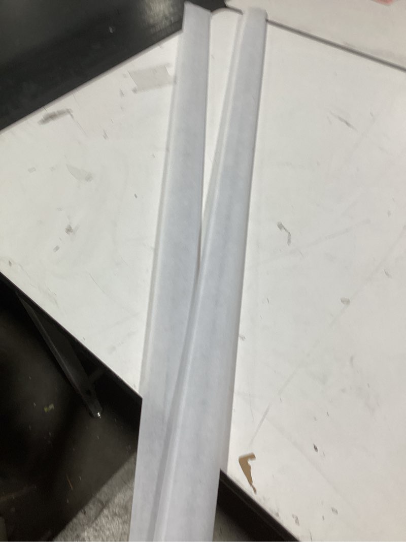 Condition photo showing Good Condition for Prime-Line M 6258 Frameless Shower Door Bottom Seal for 3/8 In. Thick Glass Doors – Stop Shower Leaks and Create a Water Barrier, 36 In., Clear Vinyl (Single Pack) Clear 3/8 in. single flap