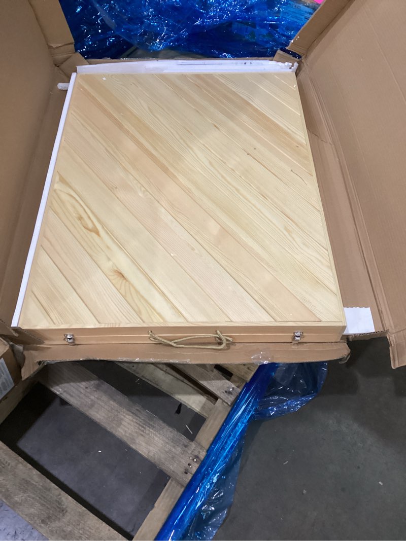 Condition photo showing New/Like New for Boho Wooden Low Picnic Table, Portable Foldable Beach Picnic Table for 6 People to Beach, BBQ, Camping, Party, Garden, Outdoor, Indoor (47" x 23") 47 inches x 17 inches x 23.5 inches