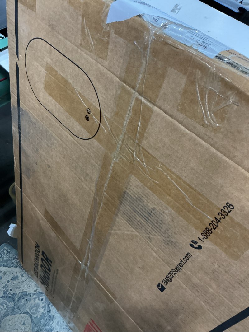 Condition photo showing Good Condition for TETOTE 40 x 36 Inch Oval LED Mirror Backlit Mirror Bathroom Pill-Shaped 3 Colors Warm/White/Natraul Lighted Vanity Mirror with Lights Pill Type Anti-Fog Dimmable Wall Mounted Vertically & Horizontally 36"L x 40"W