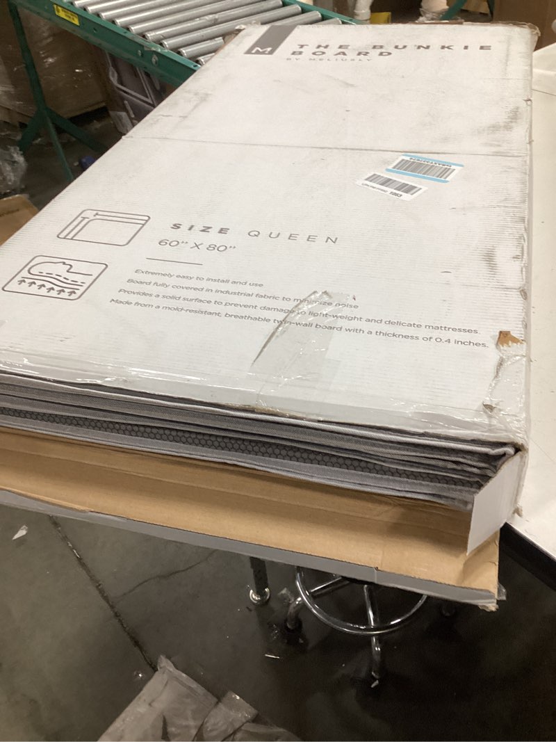 Condition photo showing Good Condition for Meliusly Premium 10mm Bunkie Board Queen Size (60x80'') Patent Pending Low Profile Bed Board Design - Breathable, Noise Minimizing, Moisture Resistant Bunkieboards, Low Profile Bed Support Queen (60x80'')