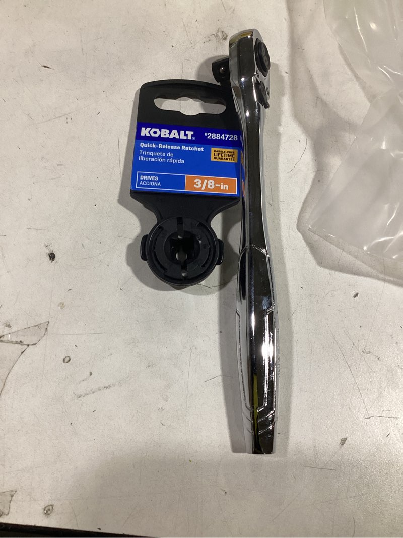 Condition photo showing As Is for Kobalt 90 -Tooth 3/8-in Drive Full polish Handle Ratchet