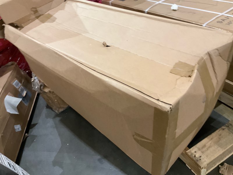 Condition photo showing As Is for incomplete vevor motorcycle storage shelter 136 x 54 x 75 in with security lock, 600d oxford flip-up garage tent, heavy-duty all-weather motorcycle cover shed with 2 side windows, outdoor vehicle shelter, black 136 x 54 x 75 inch
