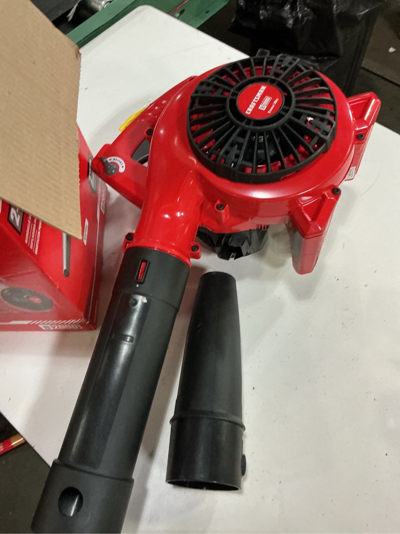 Condition photo showing As Is for craftsman b2000 25-cc 2-cycle 410-cfm 180-mph gas handheld leaf blower