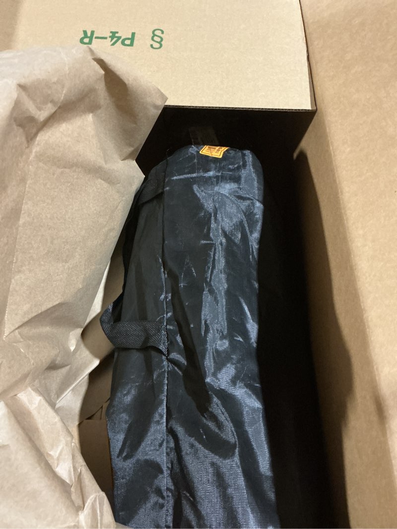 Condition photo showing As Is for Folding Camping Chair for Small man, Portable Outdoor Backpacking Chair for Hiking, Picnic, Camping, Beach, Ultralight Compact Camping Chair with Carry Bag, 23"D x 14.2"W x 14.2"H (Beige)