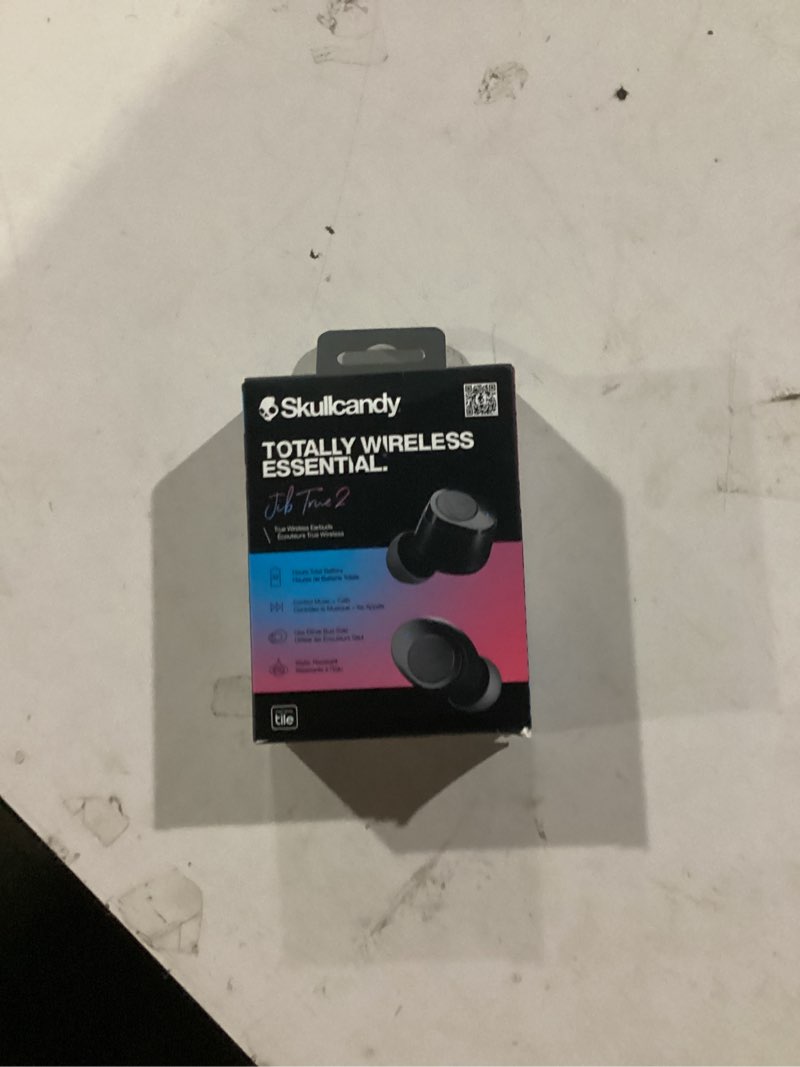 Condition photo showing New/Like New for Skullcandy Jib True 2 Wireless Earbuds, Bluetooth Headphones, Up to 33 Hours Battery with Charging Case, Noise Isolating Fit, Sweat and Water Resistant, Microphone for iPhone Android - True Black
