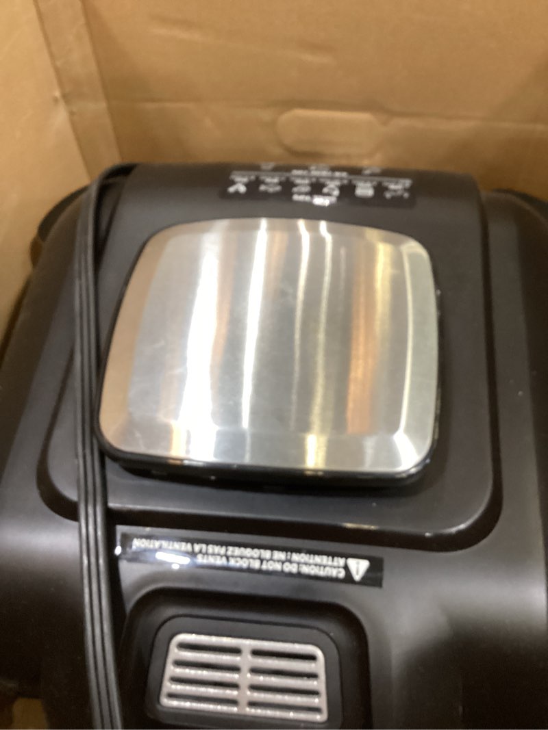 Condition photo showing New/Like New for Ninja | Indoor Grill | Foodi | 5-in-1 (Grill, Air Fry, Roast, Bake, and Dehydrate | Fits up to 3lb Roast | Smoke Control System and Dishwasher Safe Parts| Black/Grey | AG301