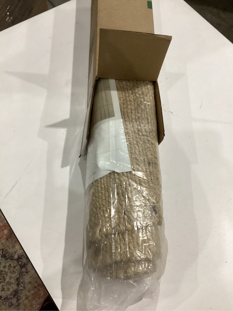 Condition photo showing As Is for loloi bodhi collection bod-04 ivory/natural 2'-0" x 5'-0" accent rug ivory / tan 2' x 5' (rectangular)