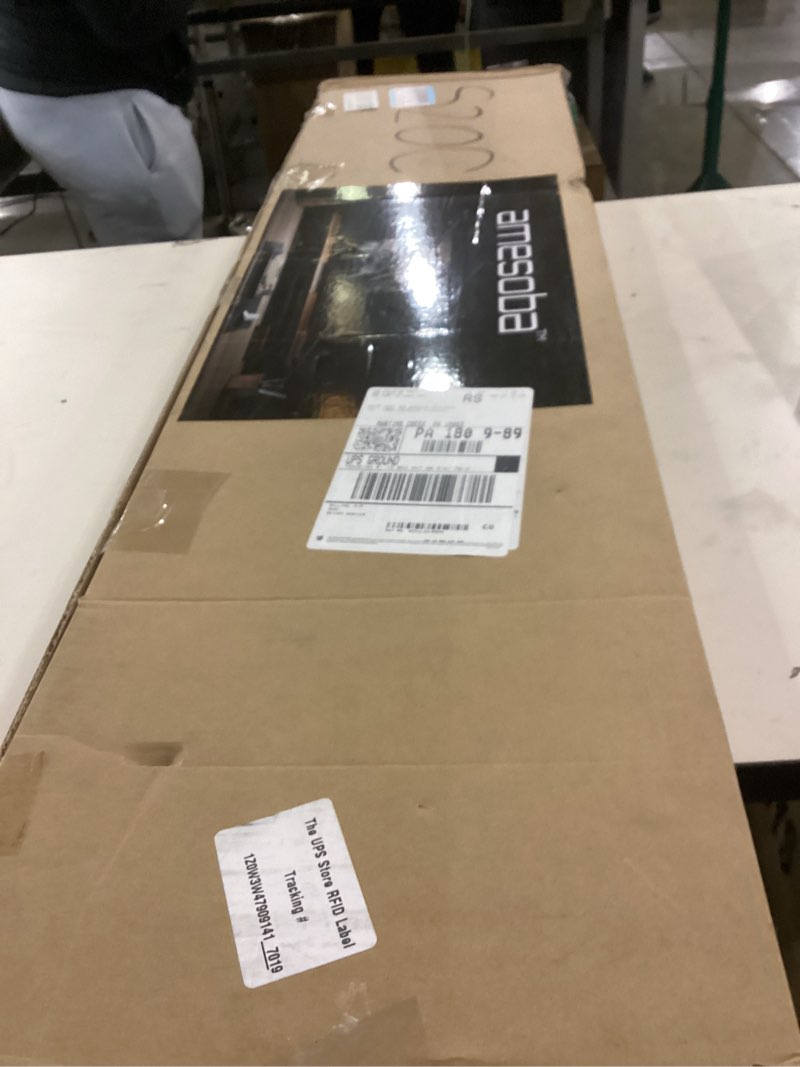 amesoba White Oak Dual?Tier Ergonomic Desk Setup – Modern Wooden Monitor Stand & Workspace Riser, Ho