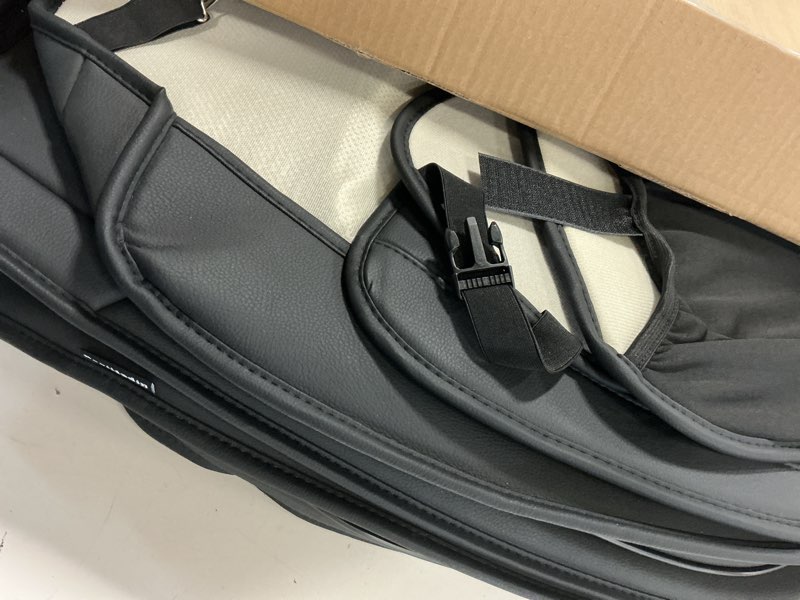 Condition photo showing Good Condition for Pariitadin Leather Car Seat Covers Full Set, Waterproof Breathable Faux Leather Automotive Seat Covers for Cars, Non-Slip Car Interior Covers Universal Fit Most Cars Sedans Trucks SUVs, Black