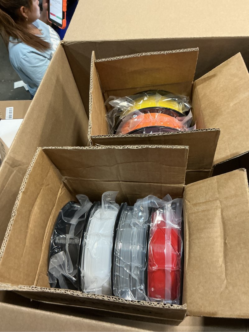 Condition photo showing New/Like New for pla 3d printer filament bundle, dimensional accuracy +/- 0.02 mm, 16 x 1 kg spool(35.2lbs), 1.75 mm?black white grey red green blue yellow purple silver transparent pink orange wood brown 16*1kg multi