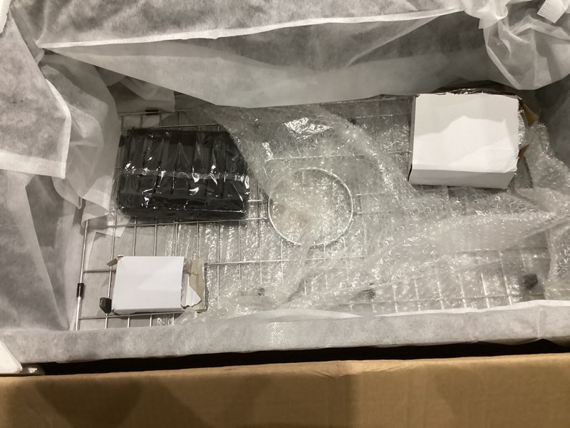 Condition photo showing New/Like New for Black Kitchen Sink, Undermount Stainless Steel Bar Sink 30x18x9 Inch Drop In Single Bowl Kitchen Sink With Accessories-Sink Grid,Silicon Faucet Mat,Drain Assembly Set For Modern Kitchen Sink 30x18 Black Sink