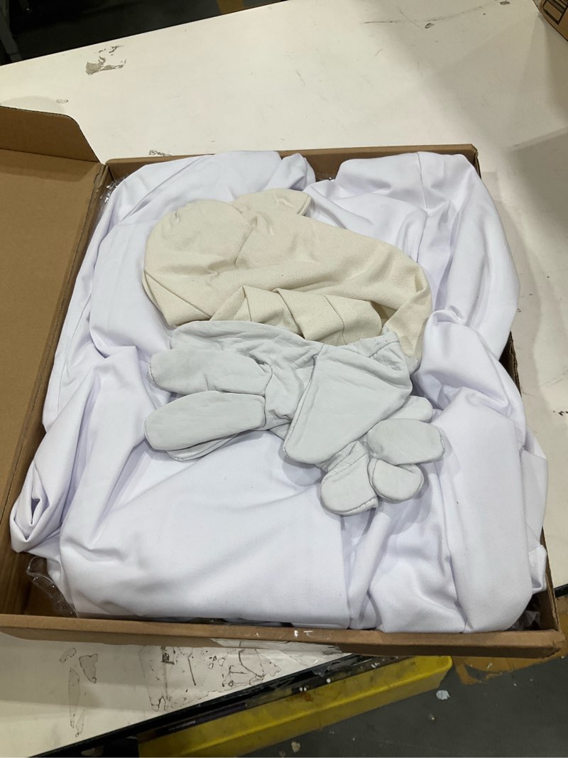 Condition photo showing Good Condition for longads professional bee suit for men and women, full body beekeeping suit with gloves & protective round veil, size l (fits 61-65 inches / 5'1"-5'5") for apiary & backyard l for 5'3"-5'7"