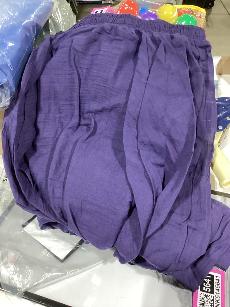 Condition photo showing New/Like New for similar  productkuotai women's maxi skirt elastic waist tiered a-line boho casual flowy long skirts with pockets purple small