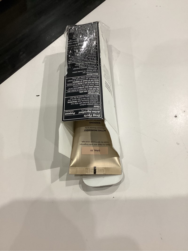 Condition photo showing New/Like New for bareMinerals Complexion Rescue Tinted Moisturizer with SPF 30, Hydrating Tinted Mineral Sunscreen with Hyaluronic Acid, Sheer-to-Light Coverage, Multi-tasking, Skincare Infused Makeup Full Size AA Opal 01