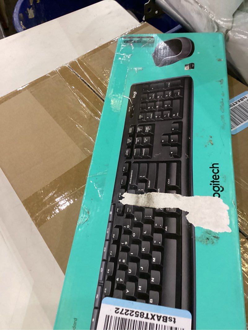 Condition photo showing New/Like New for Logitech MK270 Wireless Keyboard and Mouse Combo for Windows, 2.4 GHz, 8 Multimedia Keys, PC, Laptop, Wireless Keyboard Compact Mouse Combo - Black Black 1 Pack Combo