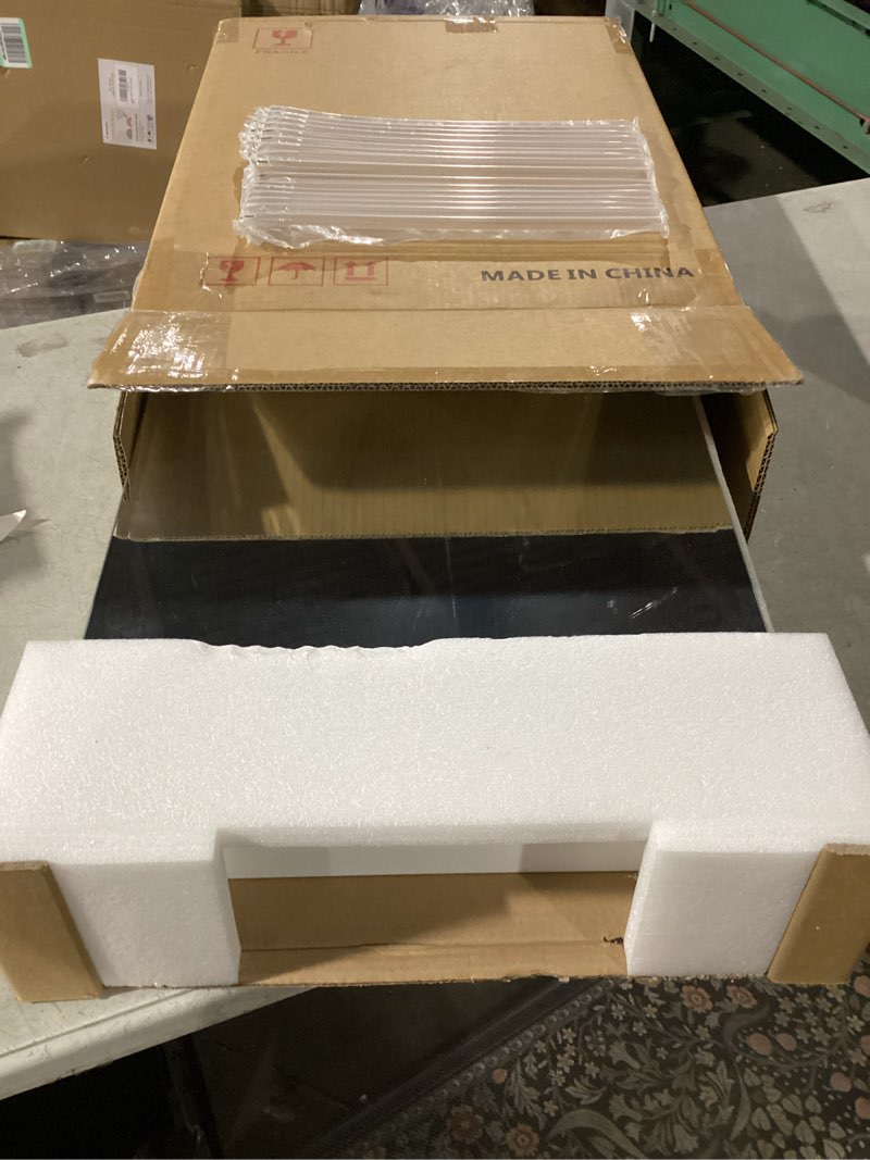 Condition photo showing Good Condition for Bathroom Medicine Cabinet with Beveled Edge Mirrored Door 16 x 22 inch, Recessed or Surface Mount, with Adjustable Glass Shelves Matt White 16x22 inch Beveled Edge Mirror