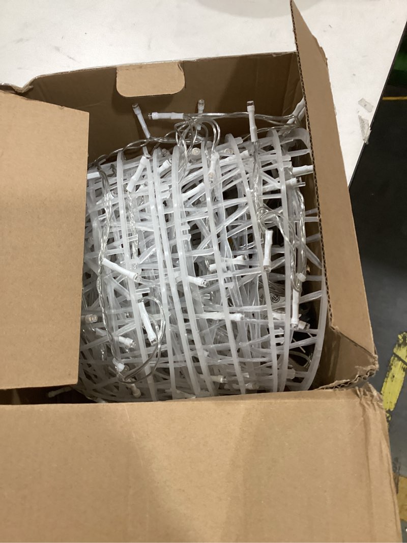 Condition photo showing New/Like New for outdoor christmas balls lights 4 pack hanging 7.1" led garden sphere tree lights 8 modes waterproof glow globe lights with memory timer plug for party yard porch eave patio xmas decorations-warm white warm white 7.1 inch