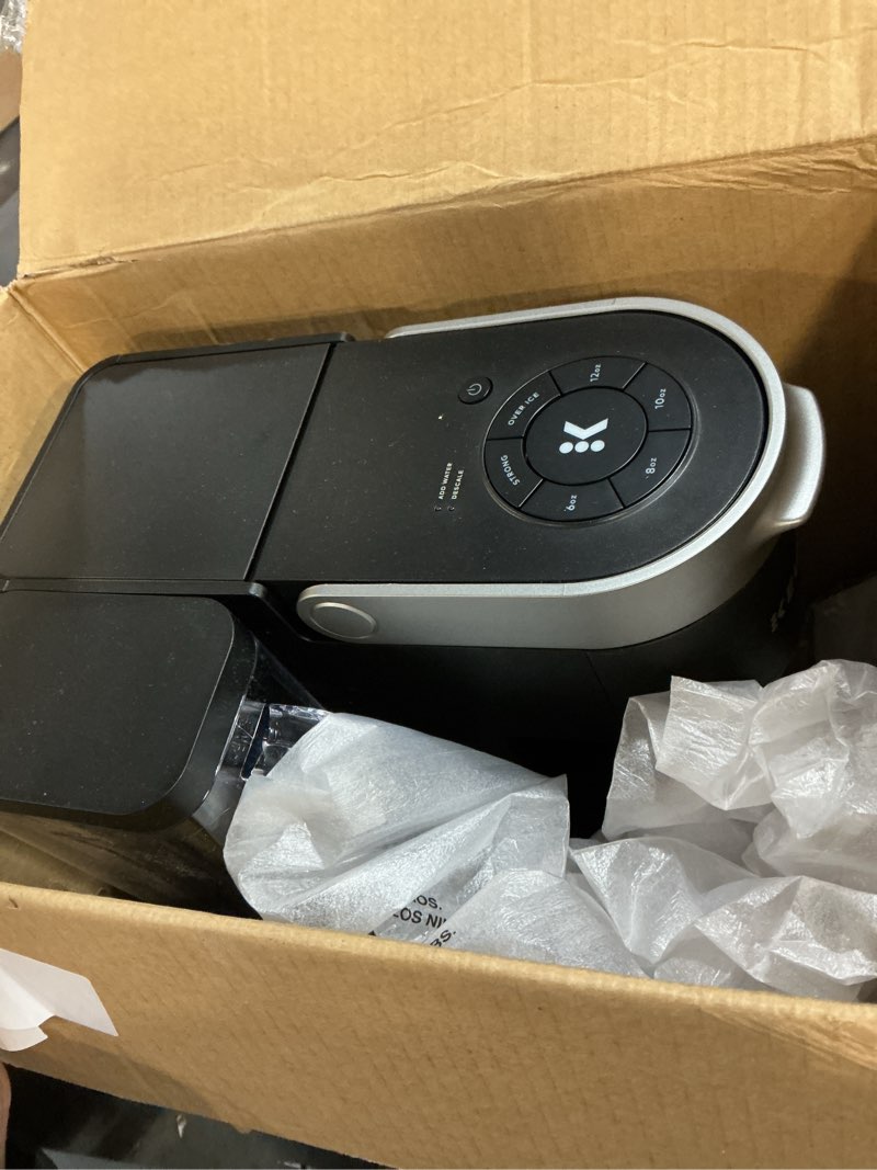 Condition photo showing As Is for keurig k-supreme single serve k-cup pod coffee maker, multistream technology, 4 brew sizes, 66oz dual-position removable reservoir, black black coffee maker