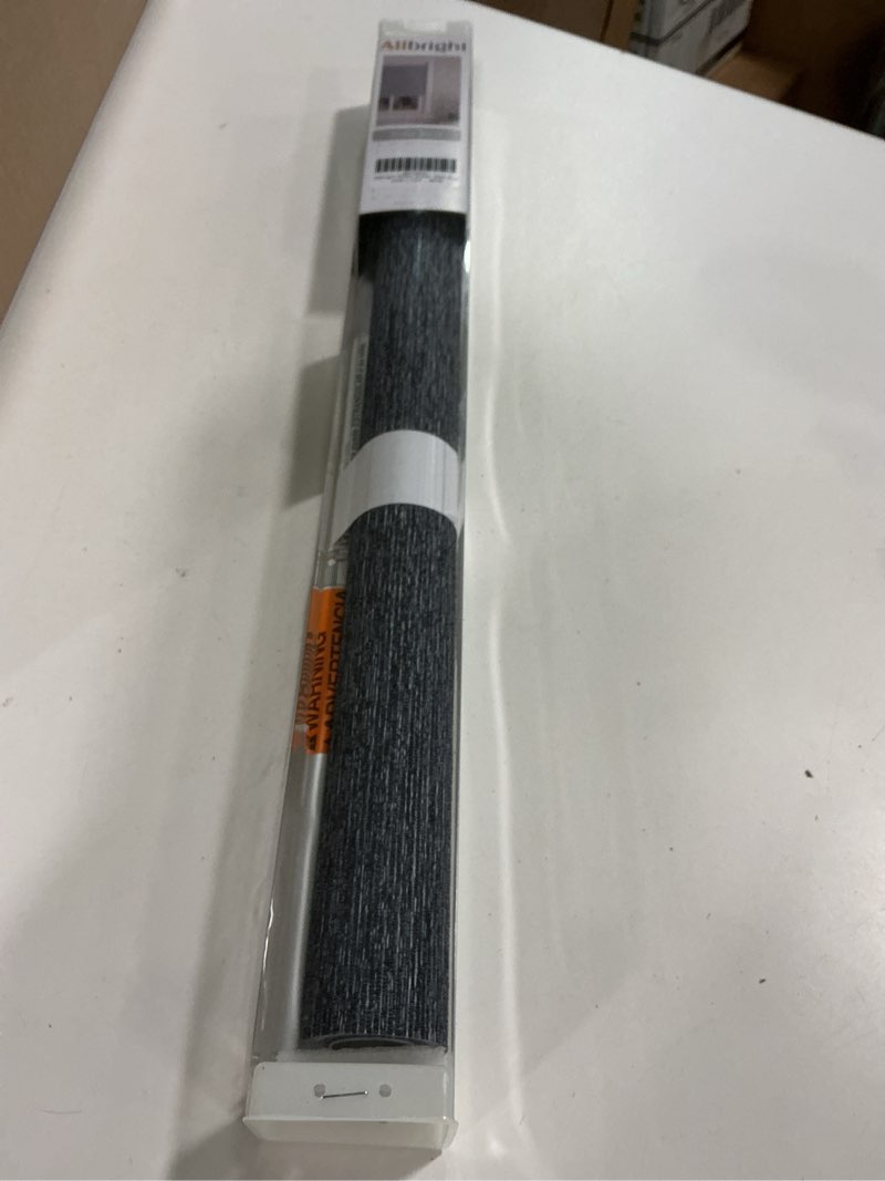 Condition photo showing Good Condition for ALLBRIGHT Shades for Windows, 100% Blackout Window Blinds, UV Protection Fabric, Shades with Striped Jacquard, Roller Blind for Office and Home, Easy to Install, Dark Blue, 20" W x 72" H