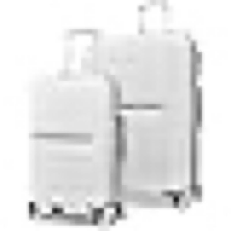 Large Checked Luggage with Dual Spinner Wheels - Durable Polypropylene Hardshell - TSA Lock, Airline-Approved - Expandable Hard Shell - White