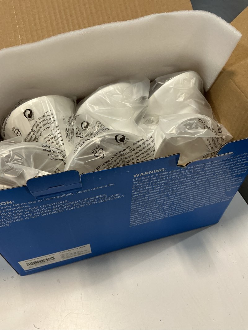 Condition photo showing New/Like New for energetic 12 pack 75w br30 led recessed light bulb, dimmable, 900 lumens, 2700k soft white, e26 base, indoor flood light for 5/6 inch cans soft white 2700k 12 count (pack of 1)