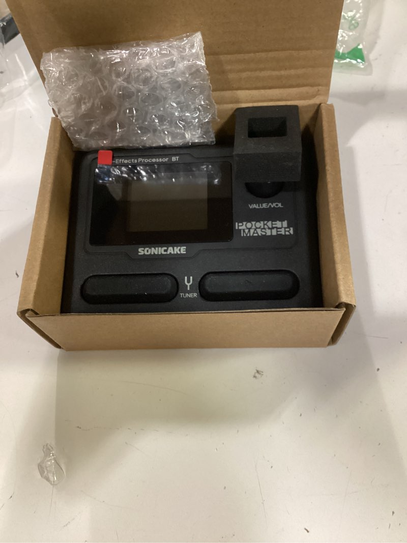 Condition photo showing Good Condition for sonicake pocket master-portable multi effects pedal, 100+ built-in guitar/bass/acoustic effects, amp modeling, ir cabinets simulation, stereo otg usb audio interface, rechargeable guitar pedal (black)