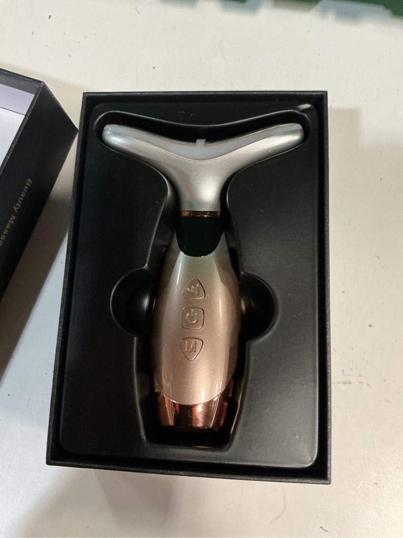 Condition photo showing Good Condition for Facial Massager, 7 Colors Red Light Therapy for Face and Neck, Face Lift Device with 113°F Heating Vibration for Multi Skin Care