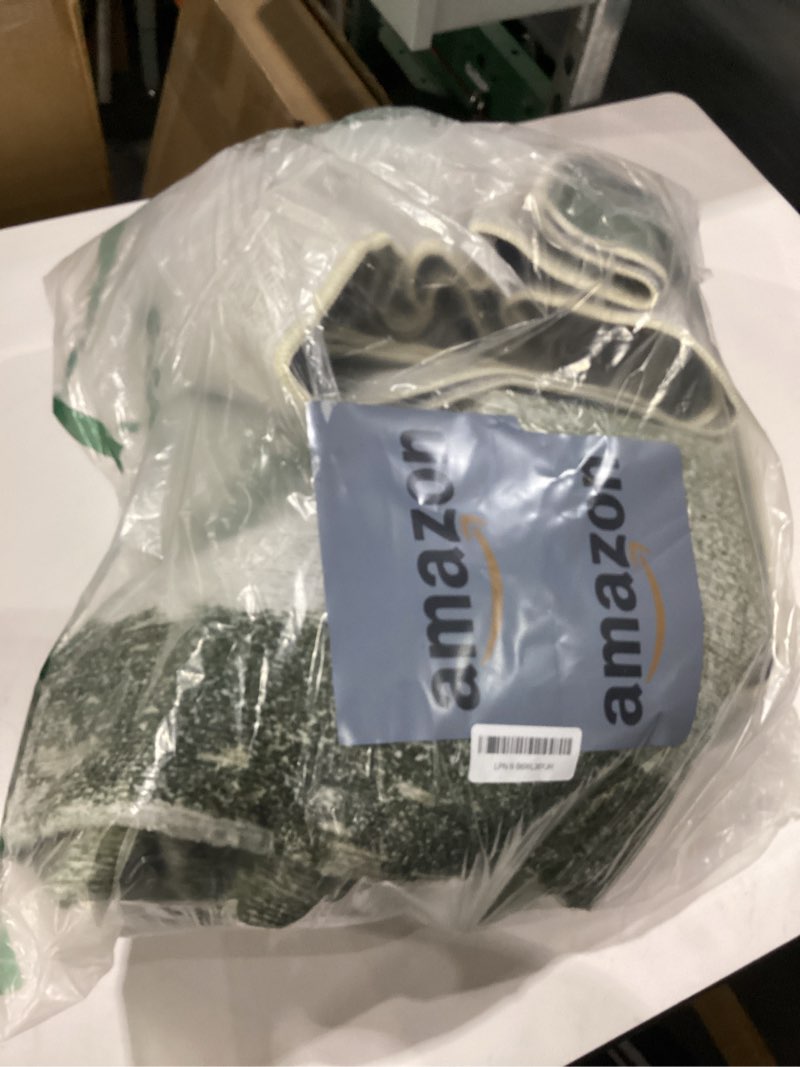 Condition photo showing Good Condition for kelarea living room rug, 6x9 rug modern abstract washable rugs green faux wool vintage carpets, non slip rugs for bedroom, dining room, college dorm, kids playroom, home office 6' x 9' (rectangular) green