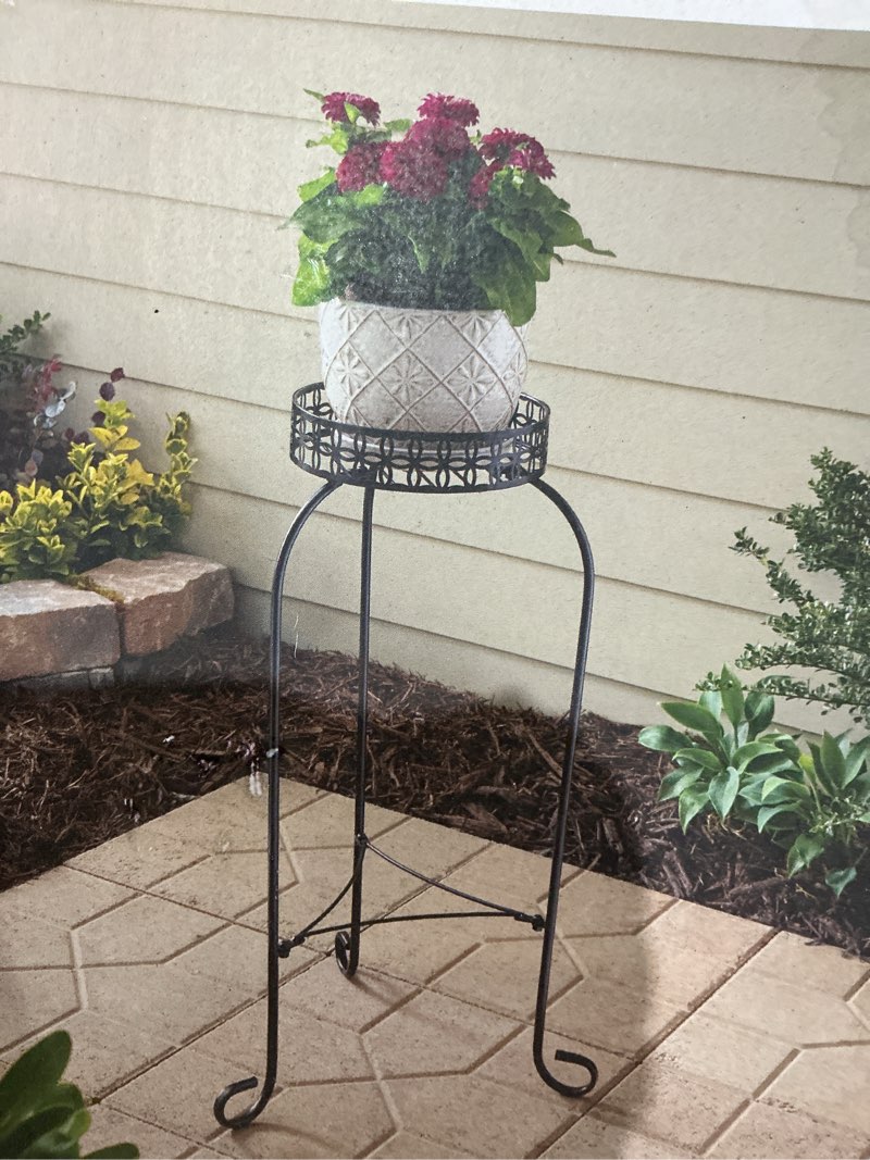 ALLEN + ROTH Round Metal Plan Stand