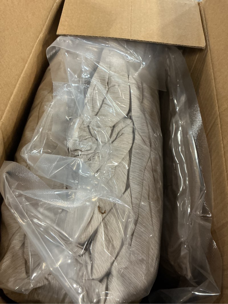 Condition photo showing Good Condition for monbix queen comforter set - 7 pieces cationic dyeing oatmeal beige bed in a bag queen bedding sets with comforter, sheets, pillowcases & shams, reversible bedding comforters sets oatmeal beige queen
