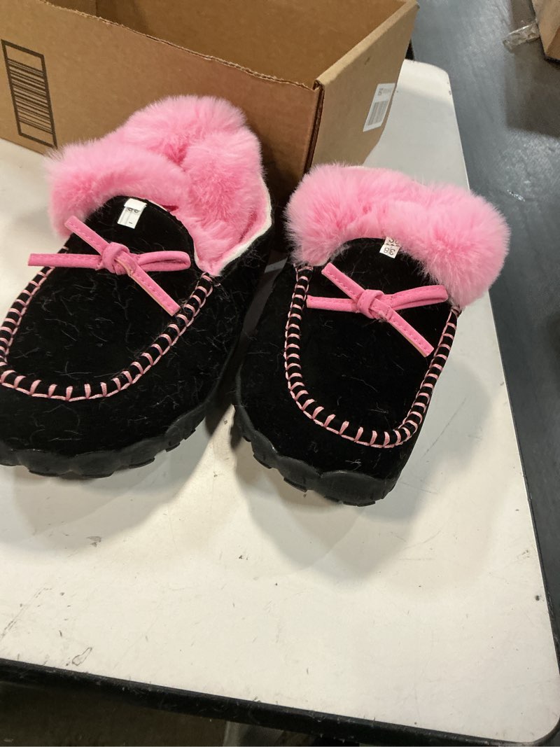 Condition photo showing Good Condition for barerun womens moccasin snow boots warm winter boots ankle boots for women outdoor fur lined womens shoes slippers 7 pink