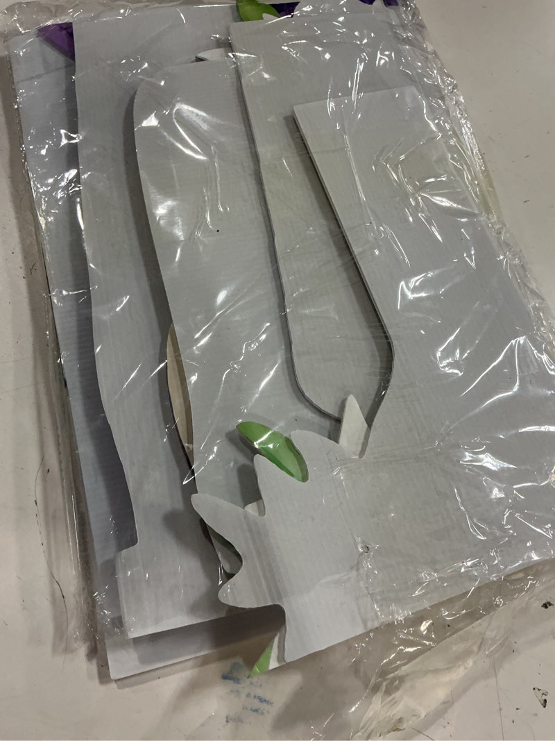 Condition photo showing Good Condition for 5 ft easter he is risen yard sign religious cross sheep cardboard cutout waterproof stand-up life size photo booth props for spring home outdoor garden spring easter party decorations (1, rise sheep)