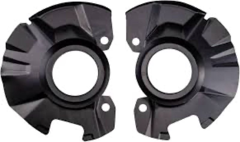 TRQ Front Brake Dust Shield Set Compatible with 2005-2011 Hyundai Accent
